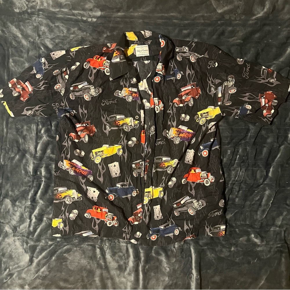 Men’s black button down shirt